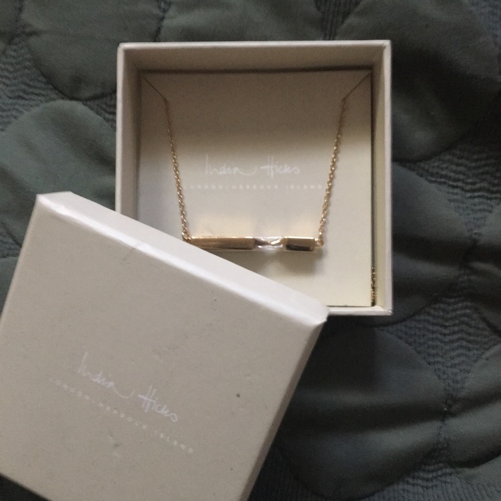 *NWT* - India Hicks Obelisk Gold Plated Necklace - Picture 4 of 6